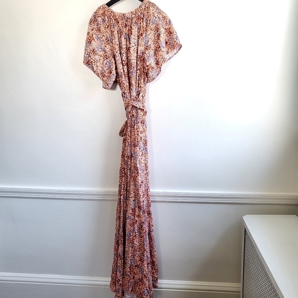 New L*Space Panama Lilly Of The Valley Wrap Maxi Dress/Swim Cover-Up NWT Medium - Picture 16 of 17